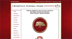 Desktop Screenshot of kerrvillefuneralhometx.com